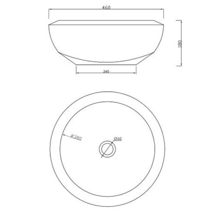 Керамическая раковина 46 см Artceram Blend (BLL001 01; 00)