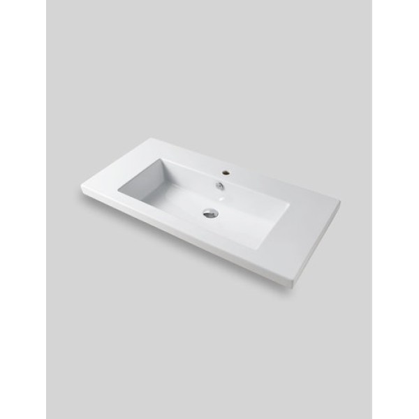 Керамическая раковина 106 см Artceram Gap, white glossy (GPL001 01; 00)