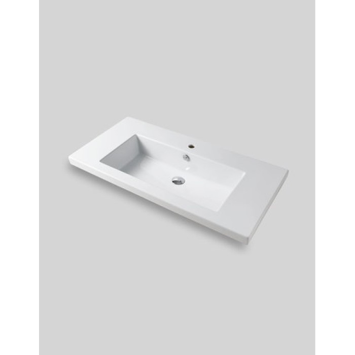 Керамическая раковина 106 см Artceram Gap, white glossy (GPL001 01; 00)