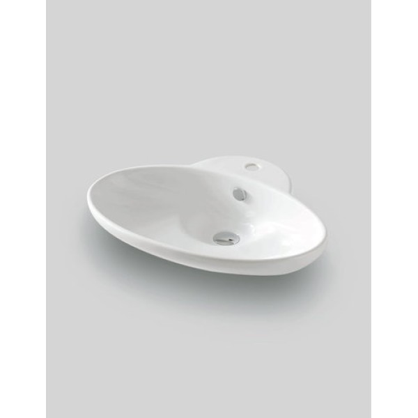 Керамическая раковина 63 см Artceram Fuori, white glossy (TFL004 01; 00)
