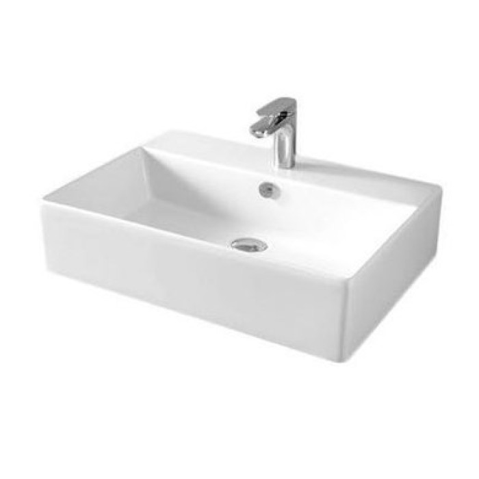 Керамическая раковина 65 см Artceram Quadro, white glossy (QUL003 01; 00)