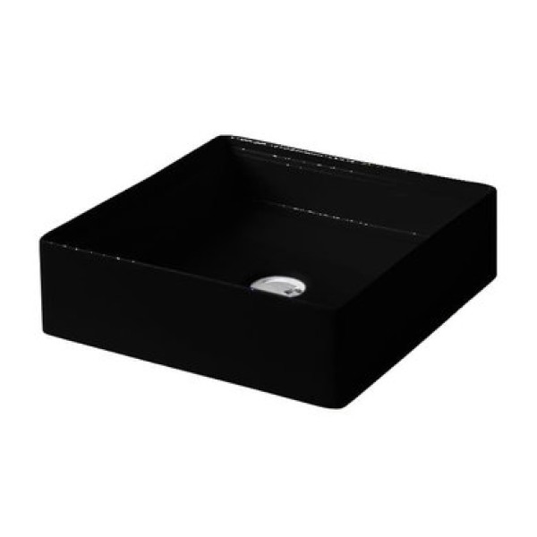 Керамическая раковина 38 см Artceram Scalino, black glossy (SCL001 03; 00)