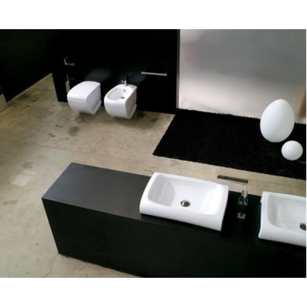 Керамическая раковина 65 см Artceram Hi-Line, white glossy (HIL002 01; 00)