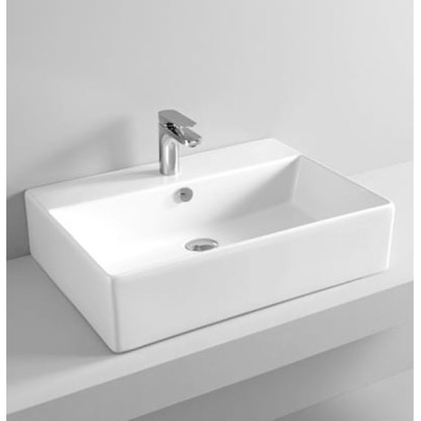 Керамическая раковина 65 см Artceram Quadro, white glossy (QUL003 01; 00)