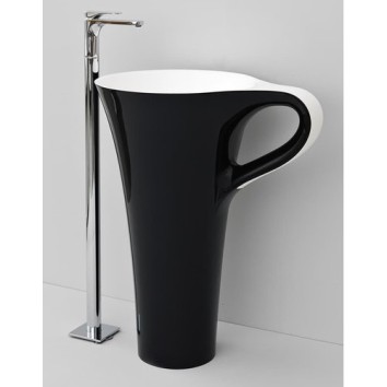 Каменная раковина 70 см Artceram Cup, black (OSL004 01; 50)