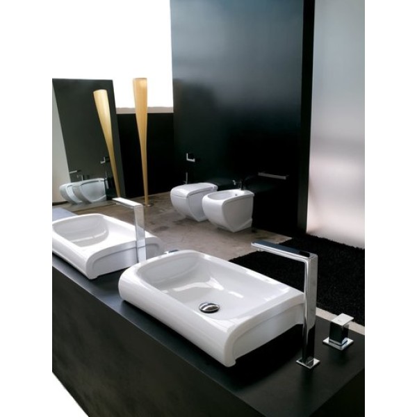 Керамическая раковина 70 см Artceram Hi-Line, white glossy (HIL003 01; 00)