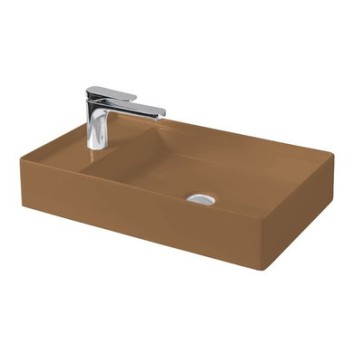 Керамическая раковина 60 см Artceram Scalino, cement arabica (SCL003 25; 00)