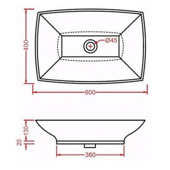 Керамическая раковина 60 см Artceram Jazz, white glossy (JZL002 01; 00)