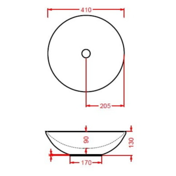Керамическая раковина 41 см Artceram Polis, black glossy (PSL001 03; 00)