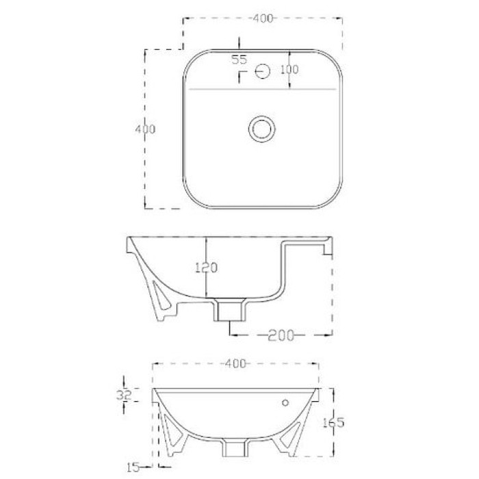 Керамическая раковина 40 см Artceram Gio Evolution, white glossy (GIL008 01; 00)