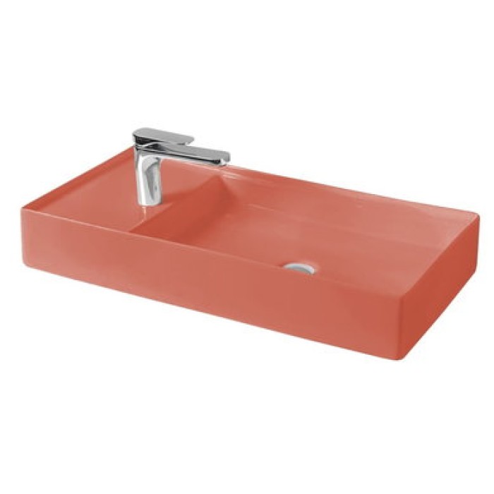 Керамическая раковина 75 см Artceram Scalino, red coral (SCL004 14; 00)
