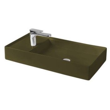 Керамическая раковина 75 см Artceram Scalino, cement mate (SCL004 24; 00)