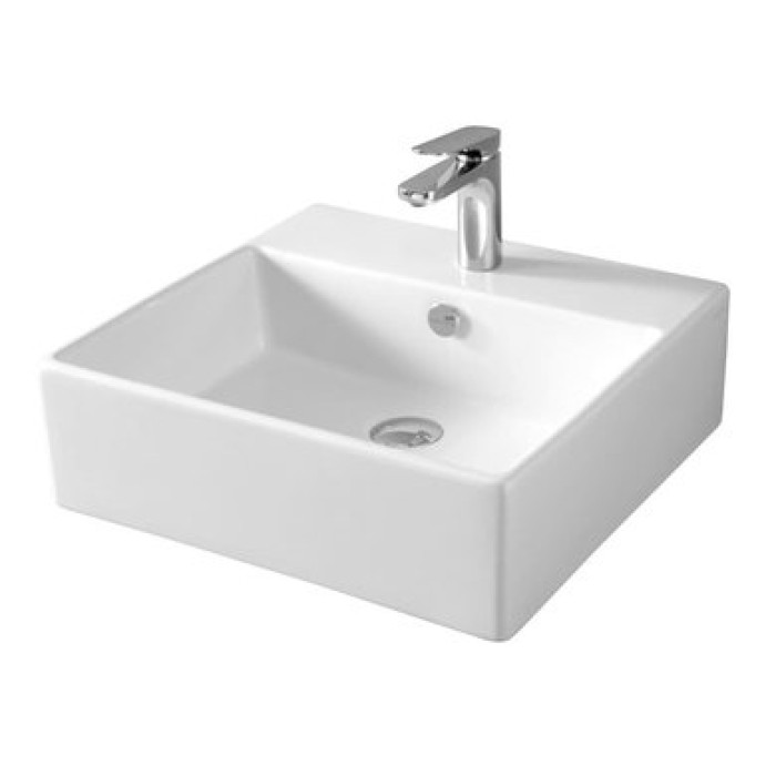 Керамическая раковина 50 см Artceram Quadro, white glossy (QUL002 01; 00)