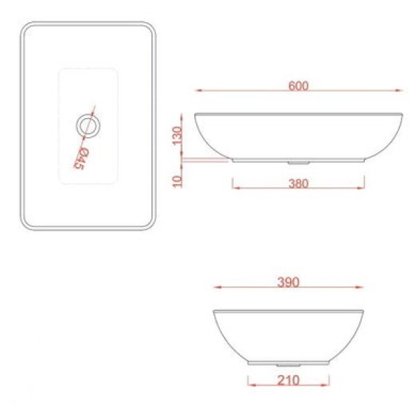 Керамическая раковина 60 см Artceram Tai, white glossy (TAL001 01; 00)