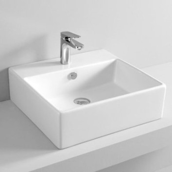 Керамическая раковина 50 см Artceram Quadro, white glossy (QUL002 01; 00)