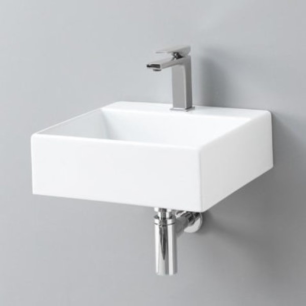 Керамическая раковина 40 см Artceram Quadro, white glossy (QUL005 01; 00)