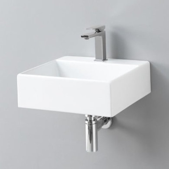 Керамическая раковина 40 см Artceram Quadro, white glossy (QUL005 01; 00)