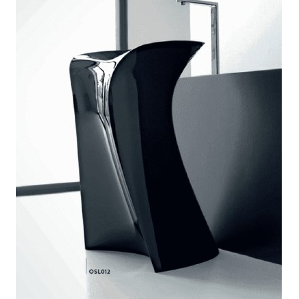 Каменная раковина 57 см Artceram Miss, black (OSL012 03; 00)