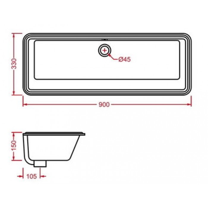 Керамическая раковина 90 см Artceram Gea, white glossy (GEL002 01; 00)