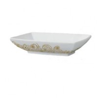 Керамическая раковина 60 см Artceram Jazz, white glossy/gold (JZL002 01; 15)