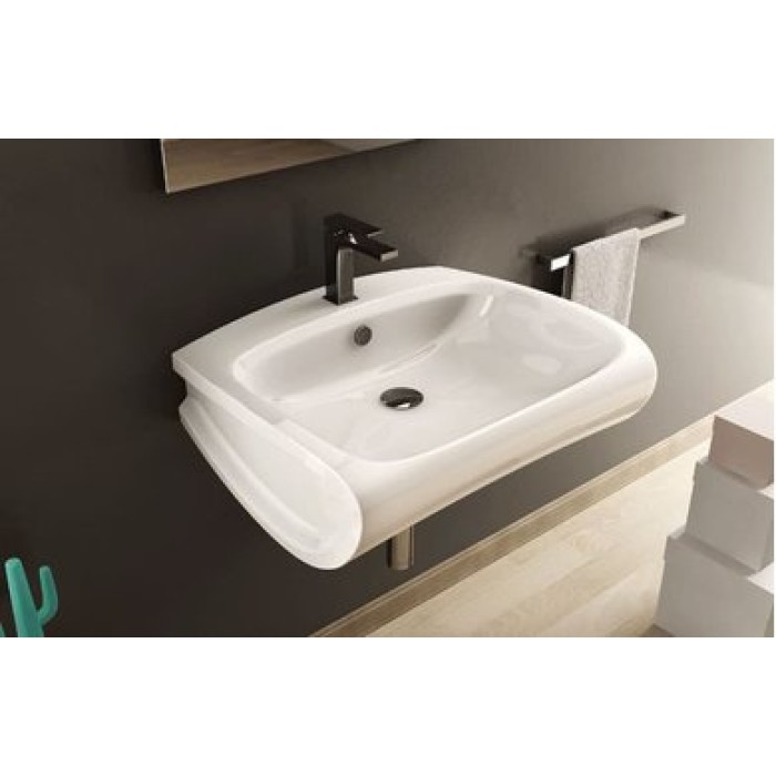 Керамическая раковина 65 см Artceram Hi-Line, white glossy (HIL004 01; 00)