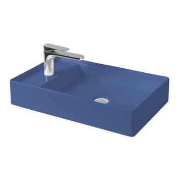 Керамическая раковина 60 см Artceram Scalino, blue sapphire (SCL003 16; 00)