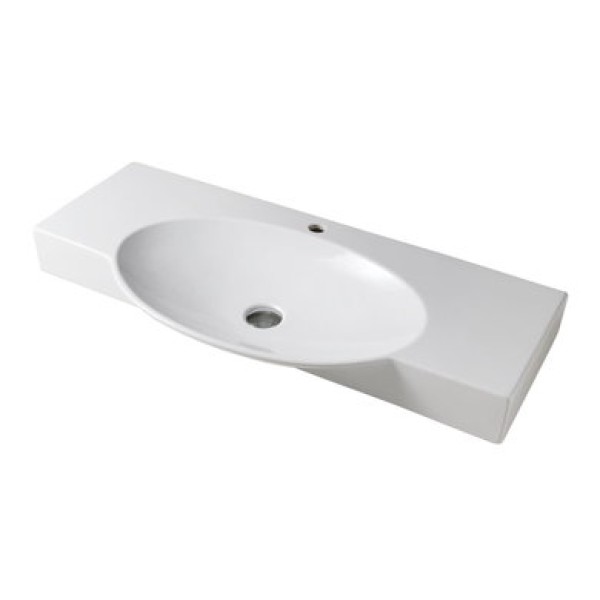 Керамическая раковина 120 см Artceram Swing, white glossy (SWL003 01; 00)