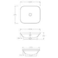 Керамическая раковина 43 см Artceram Gio Evolution, white glossy (GIL006 01; 00)