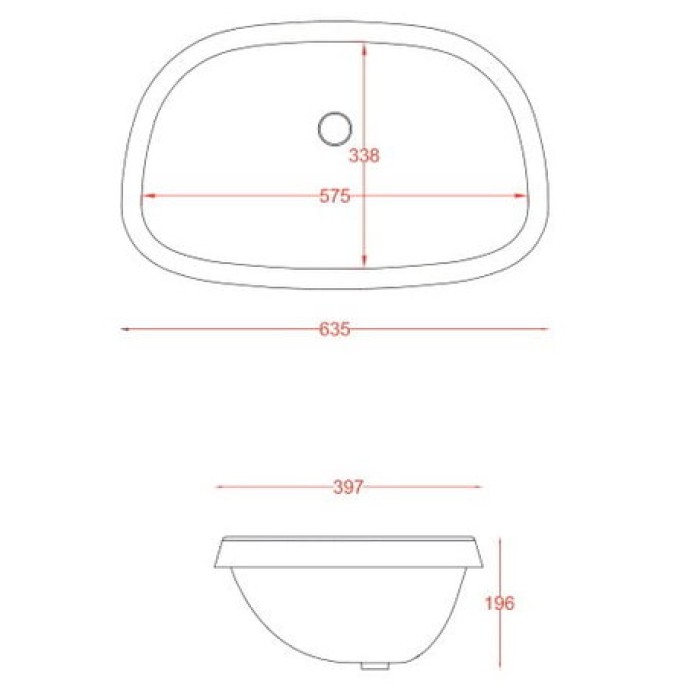 Керамическая раковина 63 см Artceram Plettro, white glossy (PTL004 01; 00)
