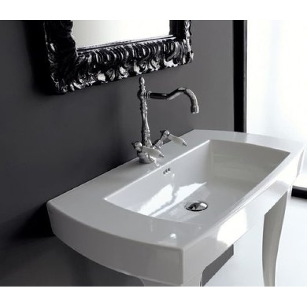 Керамическая раковина 91,5 см Artceram Jazz, white glossy (JZL001 01; 00)