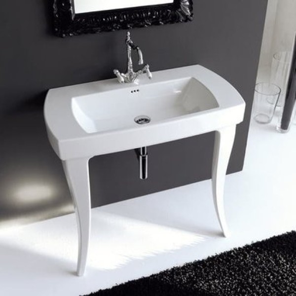 Керамическая раковина 91,5 см Artceram Jazz, white glossy (JZL001 01; 00)