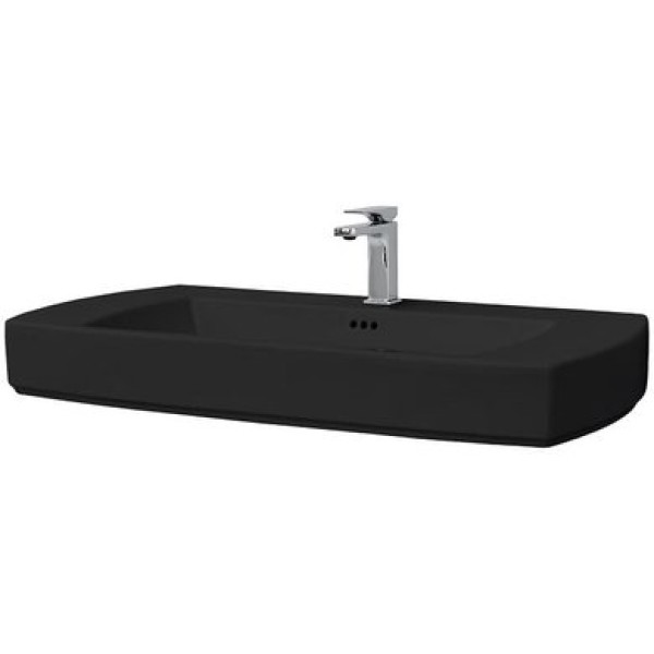 Керамическая раковина 91,5 см Artceram Jazz, black glossy (JZL001 03; 00)