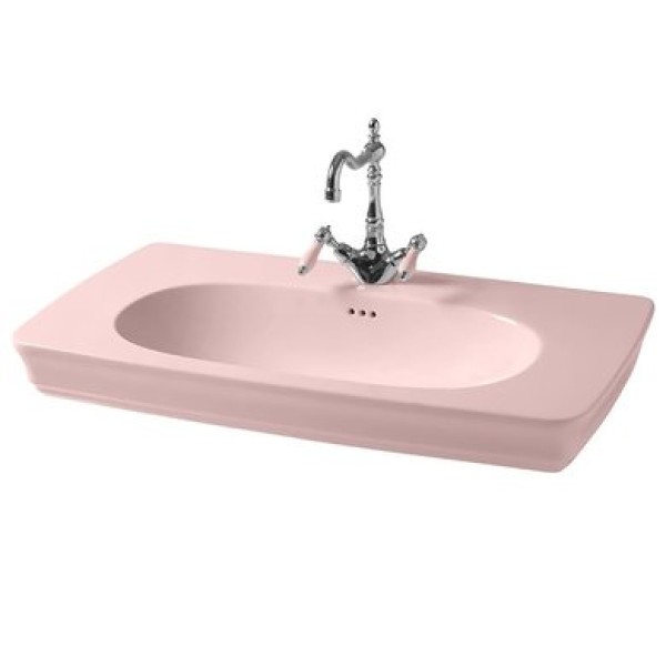 Керамическая раковина 90 см Artceram Civitas, pink acquarello (CIL002 33; 00)