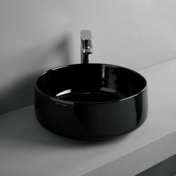 Керамическая раковина 35 см Artceram Cognac, black glossy (COL004 03; 00)