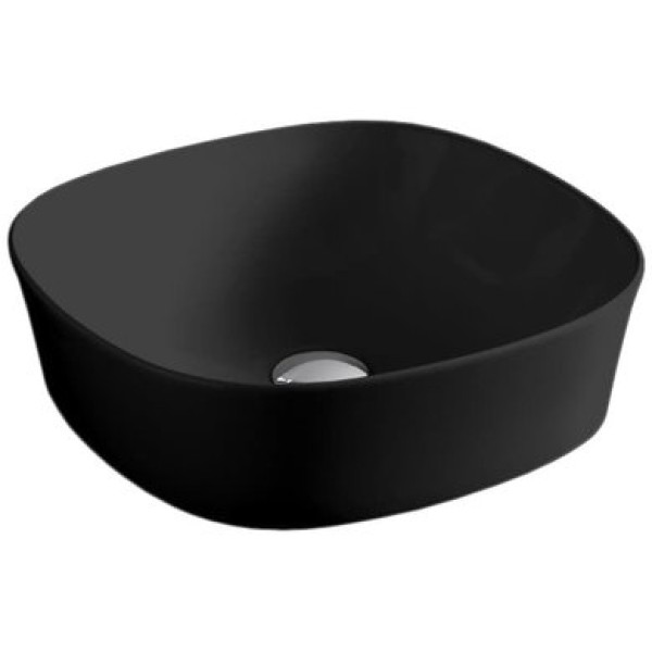 Керамическая раковина 42 см Artceram Ghost, black glossy (GHL001 03; 00)