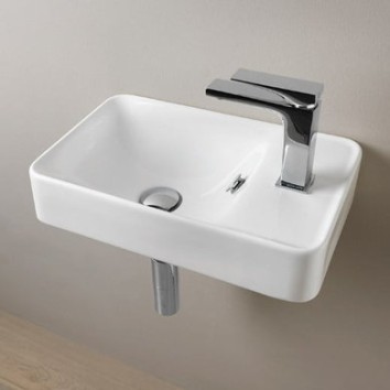 Керамическая раковина 45 см Artceram Lavamani, white glossy (LML003 01; 00)
