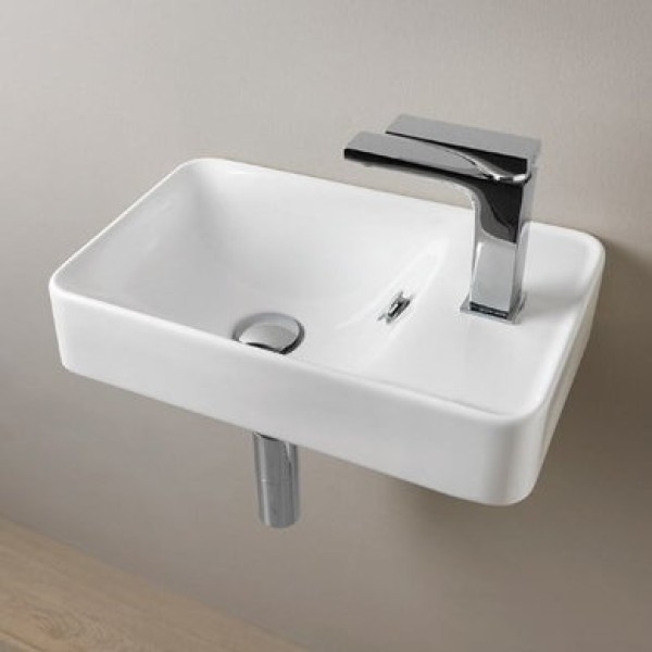 Керамическая раковина 45 см Artceram Lavamani, white glossy (LML003 01; 00)