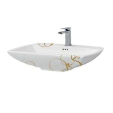 Керамическая раковина 70 см Artceram Jazz, white glossy/lettering oro (JZL004 01; 06)