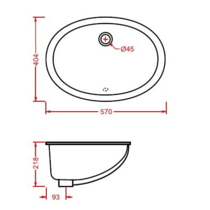 Керамическая раковина 57 см Artceram Diana, white glossy (DIL001 01; 00)
