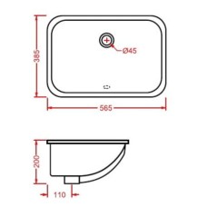 Керамическая раковина 56 см Artceram Nettuno, white glossy (NTL001 01; 00)