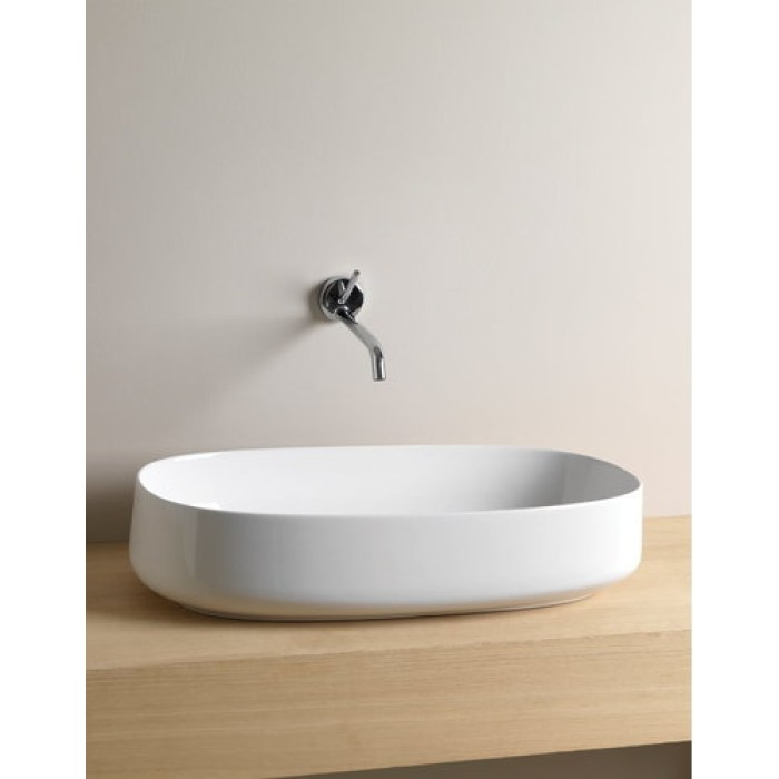 Керамическая раковина 68 см Artceram Cognac, white glossy (COL005 01; 00)