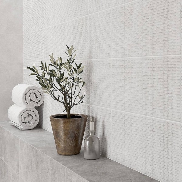 Керамограніт Cersanit Denize Light Grey Structure 20x60 см