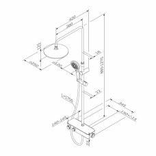 Душова система AM.PM Inspire V2.0 F0750A400 з термостатом