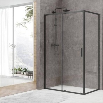 Душова кабіна Devit Art 2.0 FEN2340B 120х80 см профіль чорний матовий, прозоре скло