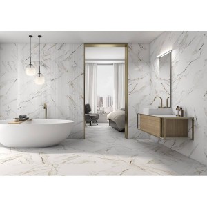 Плитка ITT Ceramic Calacatta Paonazzo Shiny Rect. 29,5x90 см