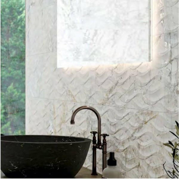 Плитка Peronda Supreme White Decor/R 33,3x100 см