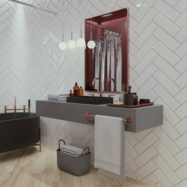 Плитка Golden Tile The Wall Plane Світло-Сірий 6LG111 10x30 см