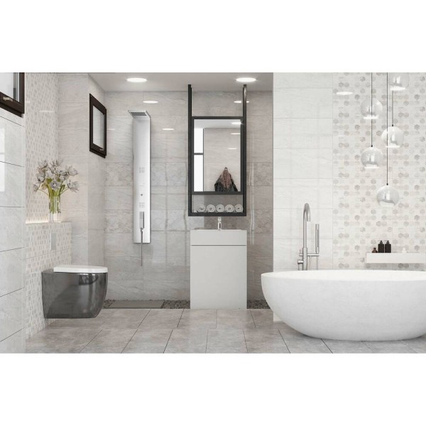 Плитка Golden Tile Marmo Milano Hexagon Світло-Сірий 8Мg151 30x60 см