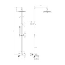 Душова система Paffoni Blu ZCOL 632 NO