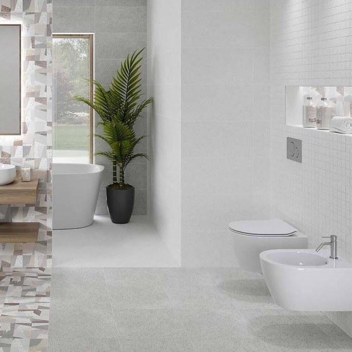 Плитка мозаїчна Opoczno Ua Rovena Light Grey Mosaic 30,3x30,1 см Плитка мозаїчна Opoczno Ua Rovena Light Grey Mosaic 30,3x30,1 см